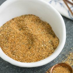 How to Make a quick and easy DIY Homemade Blackened Seasoning Recipe to add to all of your favorite meats and more!  It's great on steak, but also delicious on chicken, pork, seafood, and vegetables.