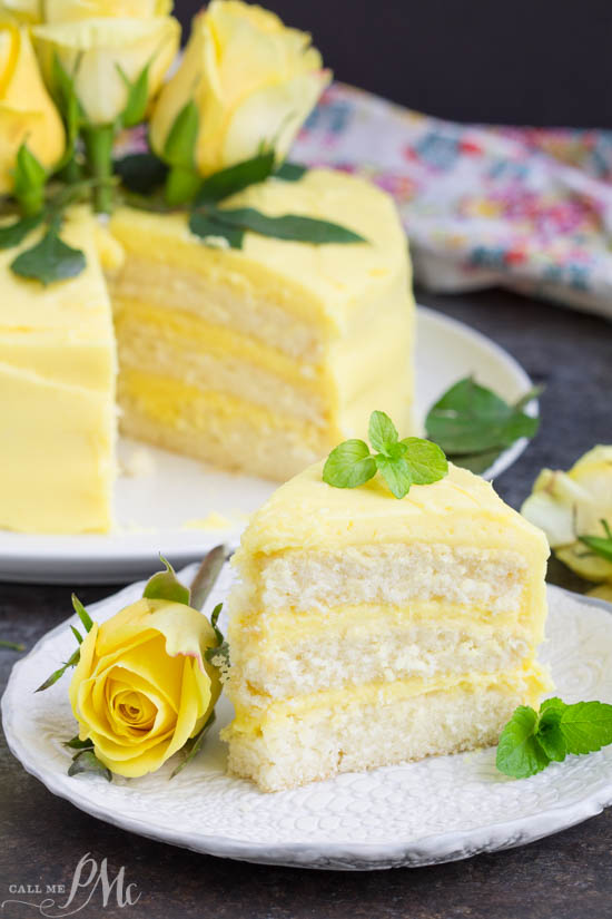 Every bite of this Lemon Layer Cake with Lemon Curd and Lemon Buttercream bursts with lemon flavor. A wonderfully moist lemon cake is layered with velvety smooth lemon curd and frosted with fresh lemon buttercream. Lemon Layer Cake