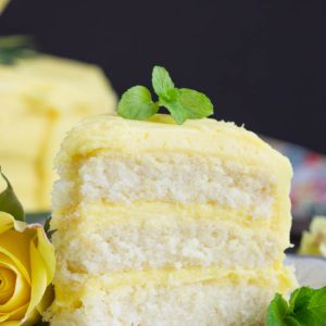 Lemon Layer Cake with Lemon Curd and Lemon Buttercream
