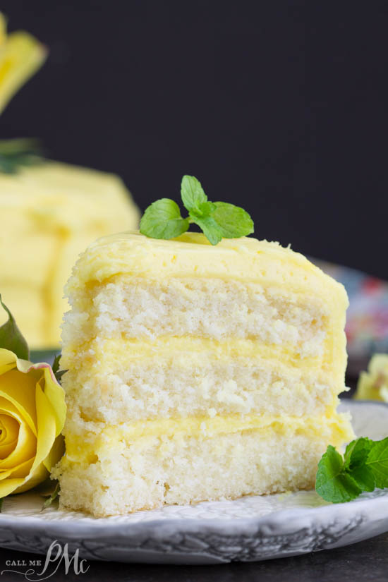 Lemon Layer Cake with Lemon Curd and Lemon Buttercream
