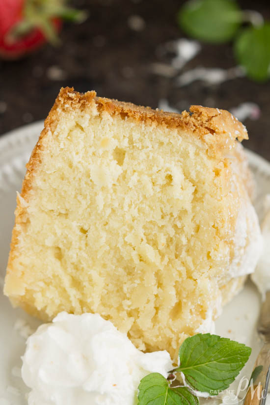 Coconut Cream Cheese Pound Cake