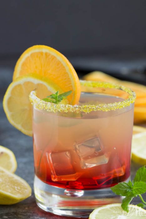 Sunset Margarita Cocktail