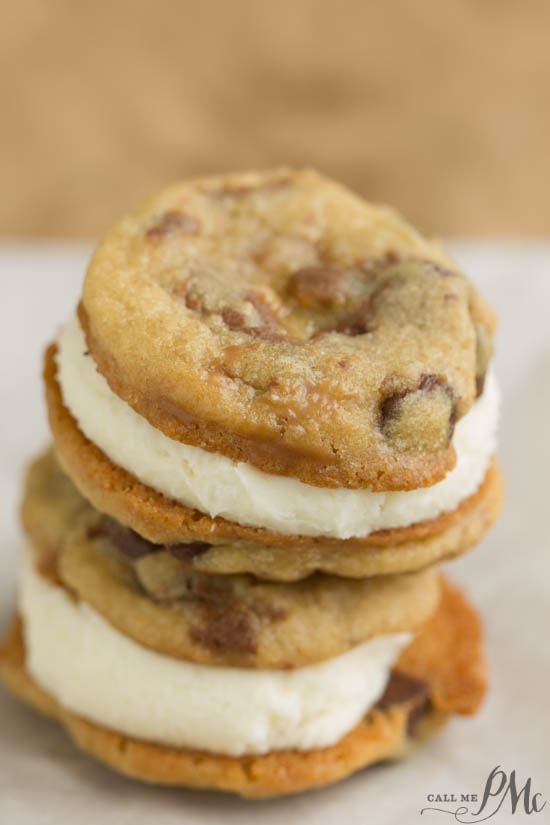 Take 5 Stuffed Cookies soft cookies filled with candy bars are sandwiched with fluffy filling in the middle! Highly irresistible and very dangerous eaten warm. Take 5 Stuffed Cookies soft cookies