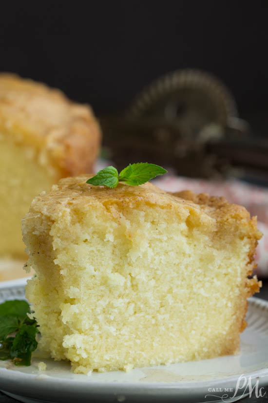 Totally Scratch-Made Rum Pound Cake with Rum Glaze by Call Me PMc