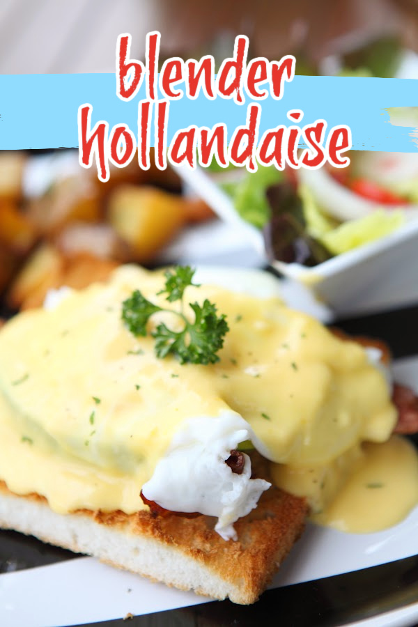 Sausage Potato Hash Fried Eggs Benedict Recipe with Blender Hollandaise Sauce Recipe. This Hollandaise has a silky smooth texture with a rich, buttery flavor a bright note from the lemon juice. It's surprisingly simple to make in the blender and will elevate whatever you put it on.