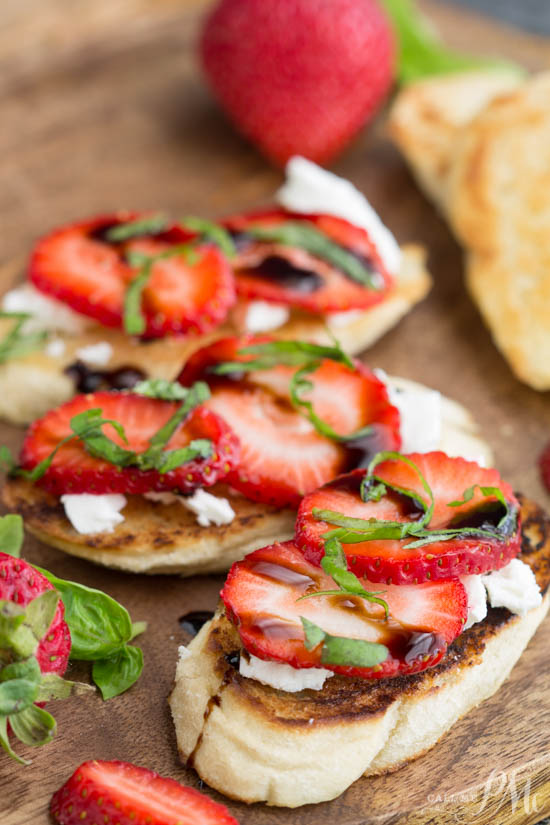 Strawberry Goat Cheese Bruschetta Recipe