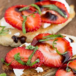 Strawberry Goat Cheese Bruschetta