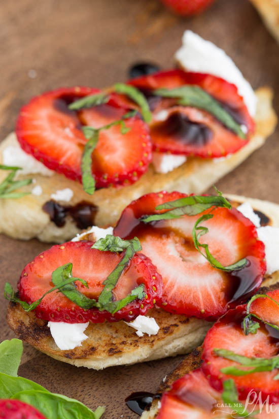 Strawberry Goat Cheese Bruschetta