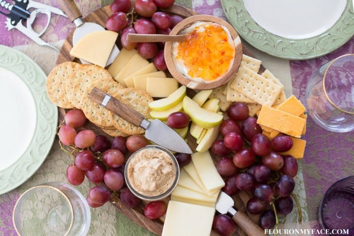 fruit and cheese platter