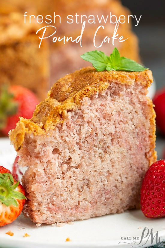 Fresh Strawberry Buttermilk Pound Cake (No Jello or Kool-Aid) recipe is loaded with real fruit, fresh strawberries. bundt cake