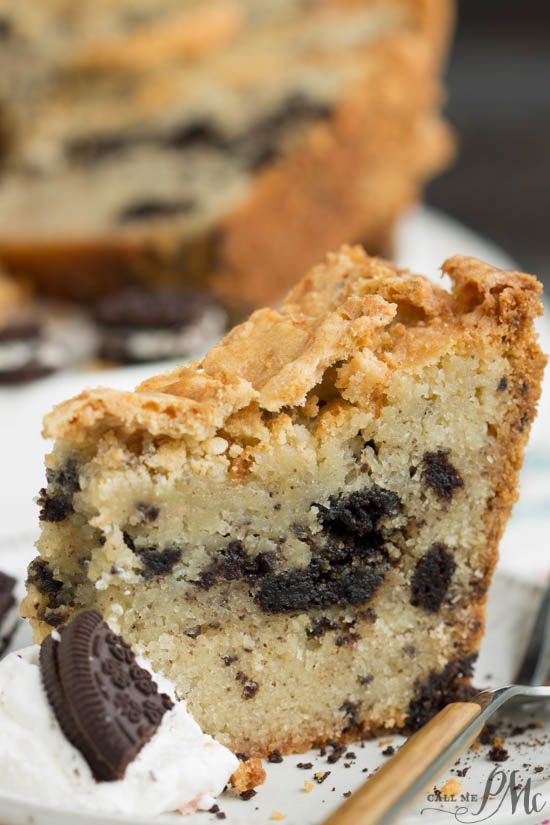 Oreo Buttermilk Pound Cake recipe is a soft, buttery pound cake with chunks of Oreo cookies and cream cookies in it. This rich decadent pound cake is a flavor explosion in your mouth! #Oreo #poundcake #dessert #cake #baking #fromscratch #martha #Oreocookies #Oreodessert #Southernfood #classicdesserts #tradtionaldesserts Oreo Buttermilk Pound Cake
