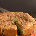 This easy Pumpkin Cream Cheese Crumb Cake with a cream cheese swirl and a crumb topping. It is sweet and moist and great for breakfast or dessert.
