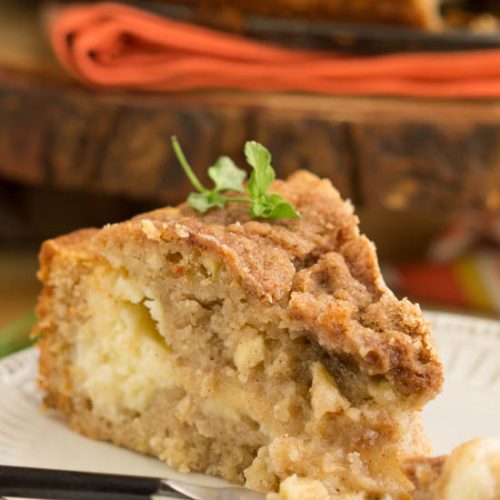 Cranberry Eggnog Crumb Coffee Cake