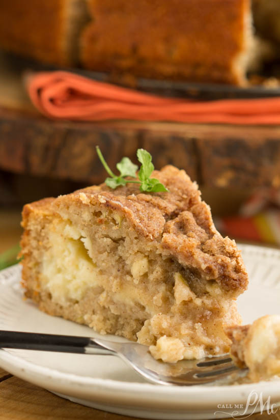 Coffee cake recipe. This easy Pumpkin Cream Cheese Crumb Cake with a cream cheese swirl and a crumb topping. It is sweet and moist and great for breakfast or dessert. Crumb Cake