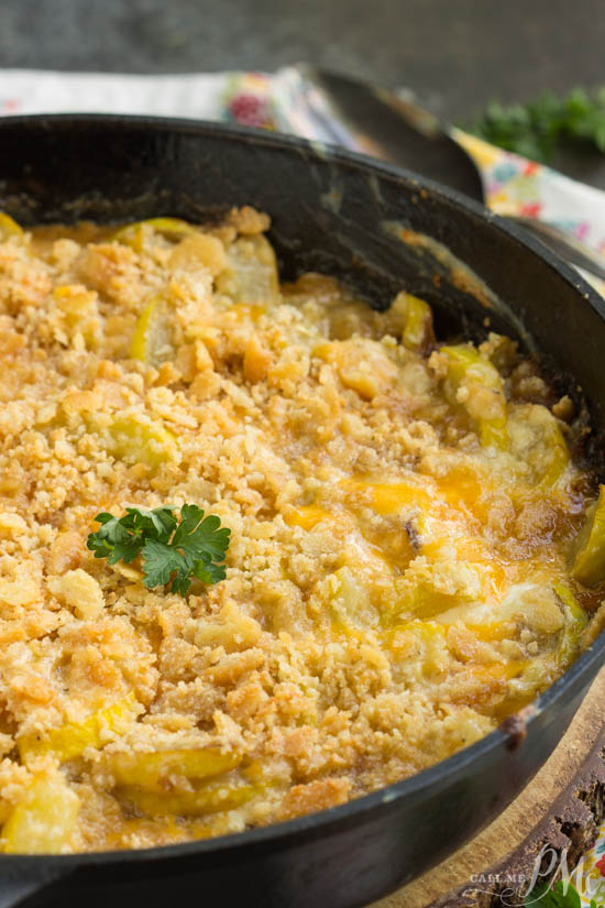 A classic recipe, Old Fashioned Southern Squash Casserole, has tender squash cooked with onion and a buttery cracker top.