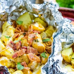 Campfire Potato Foil Packs