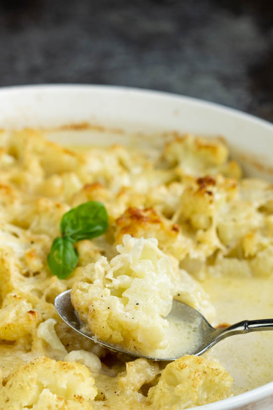 Scalloped Mascarpone Cauliflower 