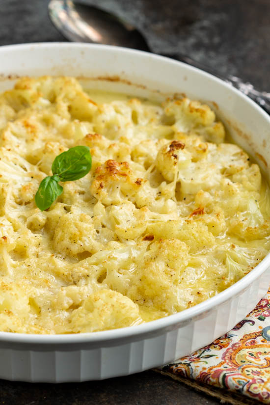 Scalloped Mascarpone Cauliflower 