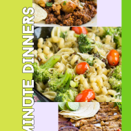Quick, Easy, and Delicious 20 Minute Dinner Recipes