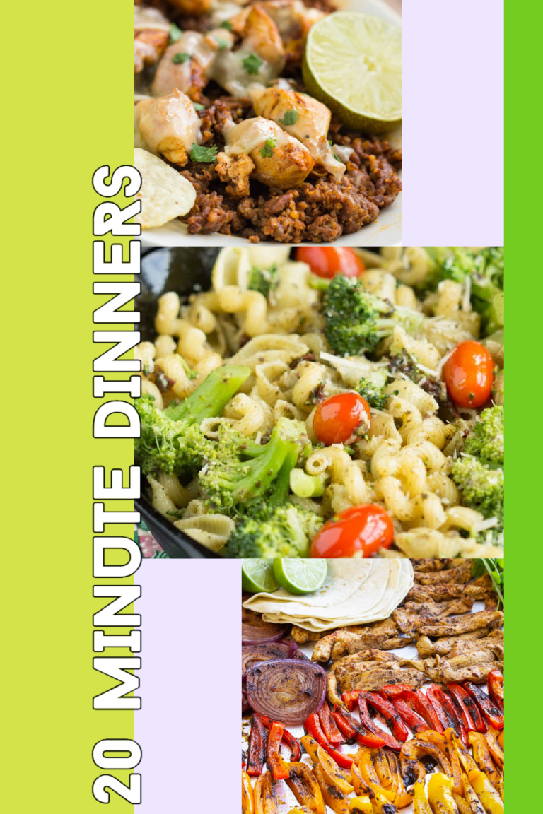 Recipes. Quick, easy 20 Minute Dinner