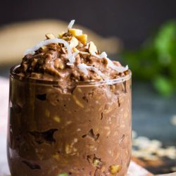 Brownie Batter Overnight Protein Oats