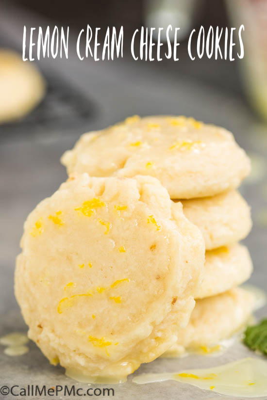 Soft Batch Glazed Lemon Cream Cheese Cookies 