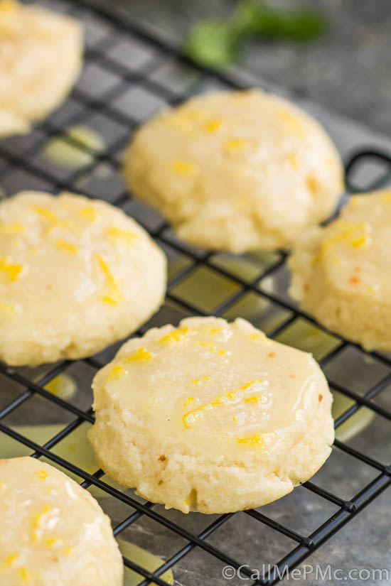 Soft Batch Glazed Lemon Cream Cheese Cookies 