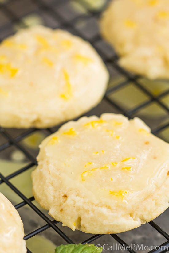 Soft Batch Glazed Lemon Cream Cheese Cookies 