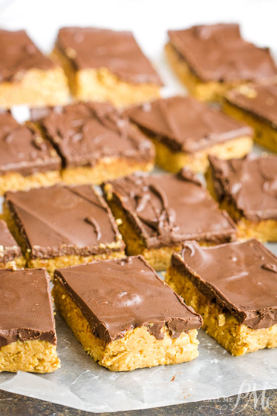 Buckeye Fudge is easy, no-cook, no-fuss, foolproof fudge that's dense, chewy, and full of rich peanut butter flavor!! Buckeye Fudge is easy, no-cook, no-fuss, foolproof fudge that's dense, chewy, and full of rich peanut butter flavor!!
