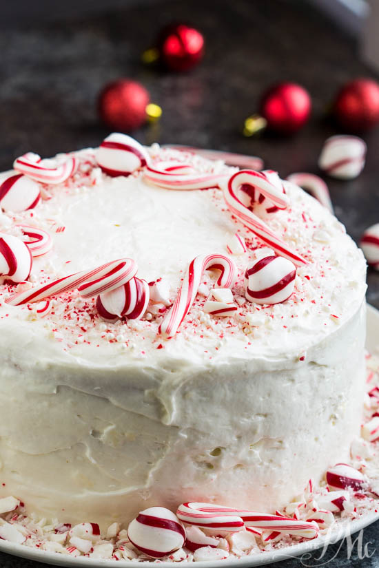 peppermint candy three layer cake