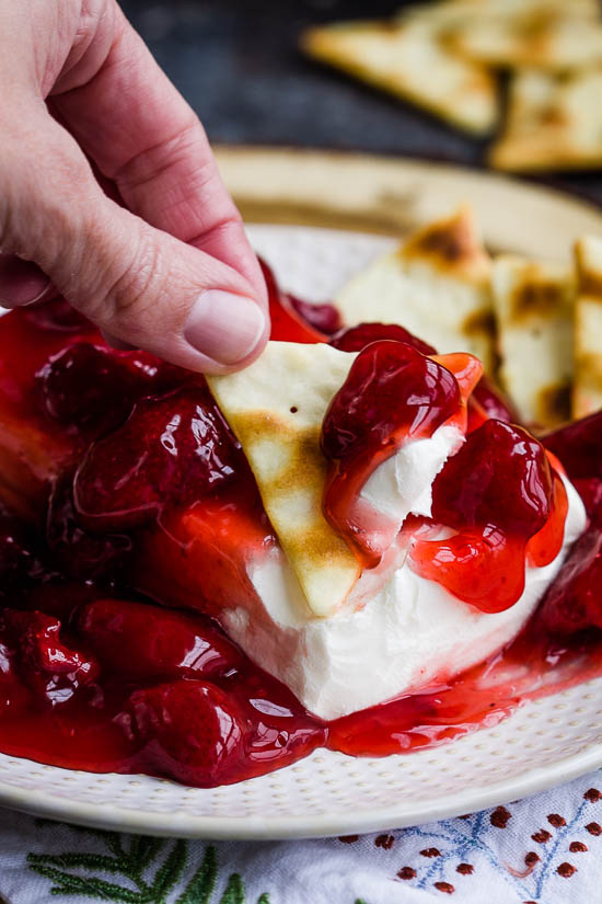 Strawberry Block Cream Cheese Spread