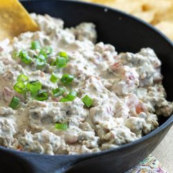 Skillet Sausage Rotel Dip is amazingly addicting and great for any party or celebration.