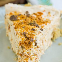 Sweet and salty meet in this Epic No-Bake Butterfinger™ Cheesecake Pie recipe. With chunks of Butterfinger and a salty graham cracker crust. This is the perfect dessert.