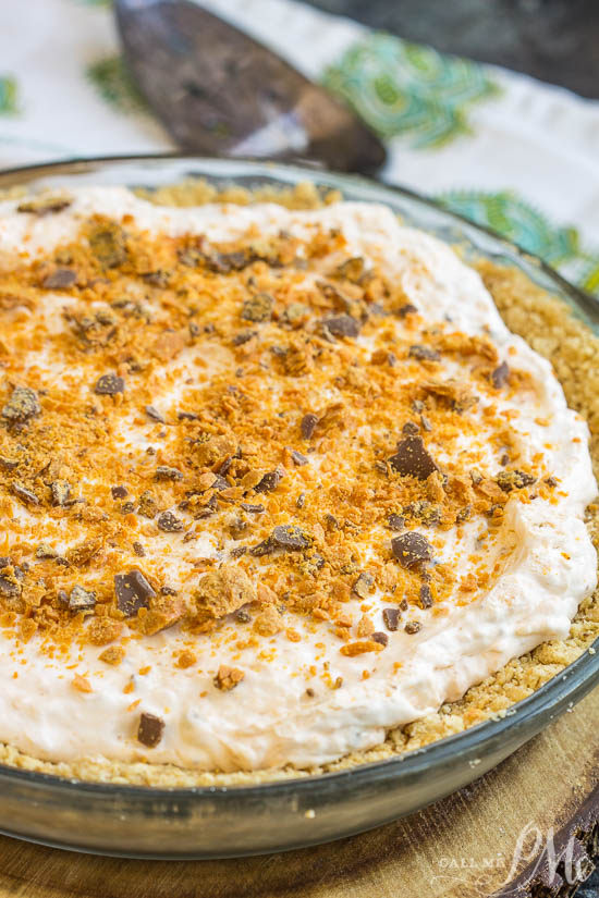 Sweet and salty meet in this Epic No-Bake Butterfinger™ Cheesecake Pie recipe. With chunks of Butterfinger and a salty graham cracker crust. This is the perfect dessert.