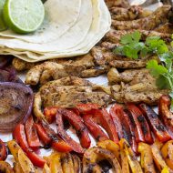 Healthy 20 Minute Chili Lime Sheet Pan Chicken Fajita Recipe