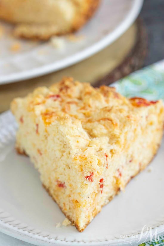 Pimento Cheese Buttermilk Cornbread bakes up light, fluffy, moist, and cheesy with golden brown edges that are deliciously crispy.