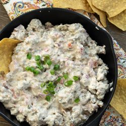 Skillet Sausage Rotel Dip