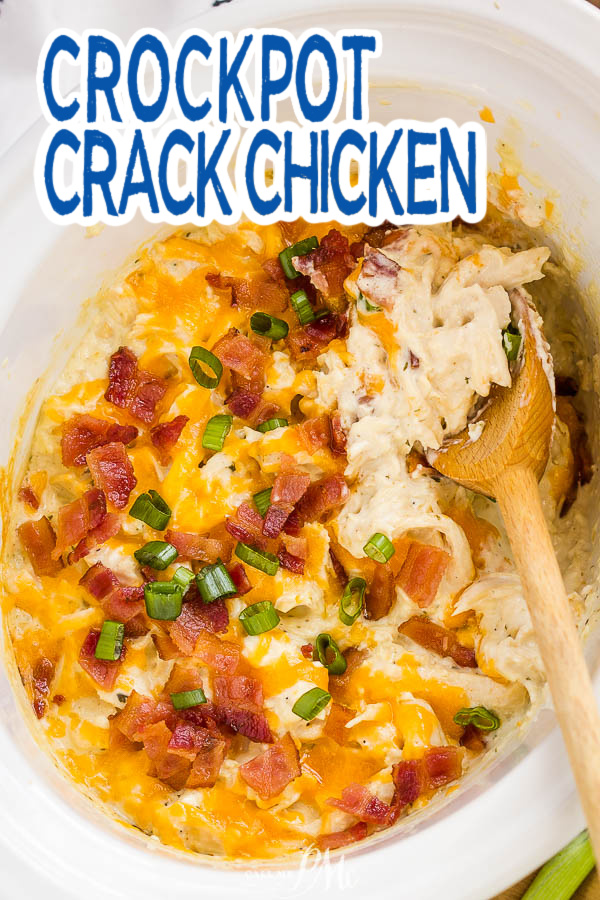 chicken bacon cheese in slow cooker Crock Pot Crack Chicken
