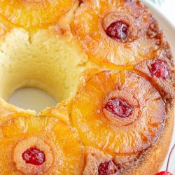 Amaretto Pineapple Upside Down Pound Cake