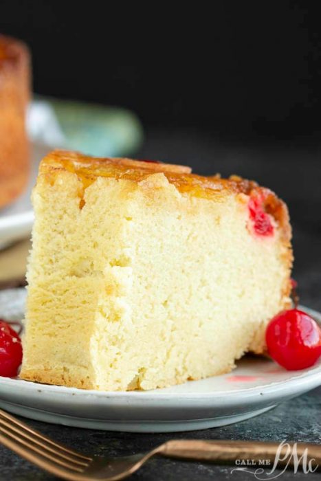 Amaretto Pineapple Upside Down Pound Cake  