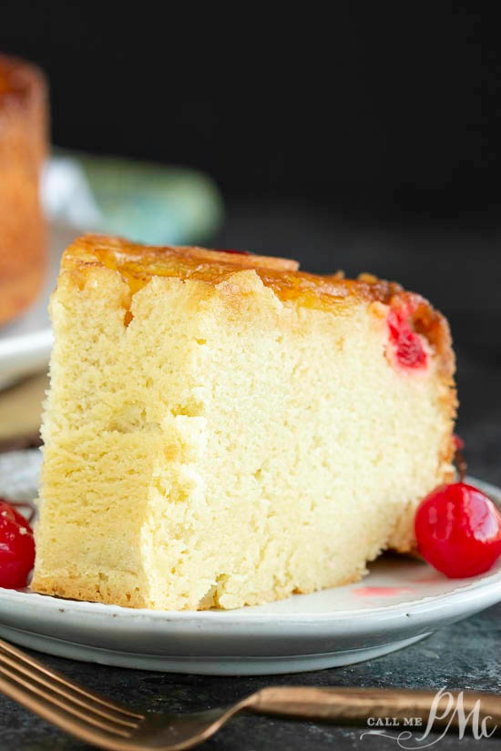 Amaretto Pineapple Upside Down Pound Cake 