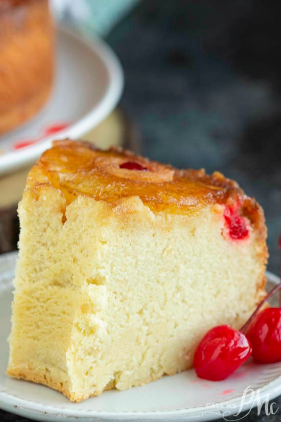 Amaretto Pineapple Upside Down Pound Cake 