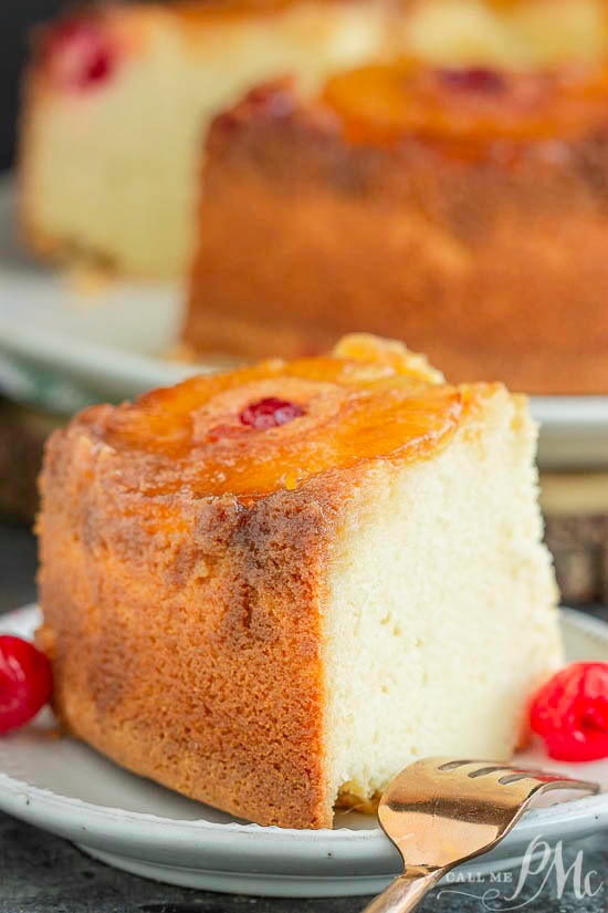 Amaretto Pineapple Upside Down Pound Cake 