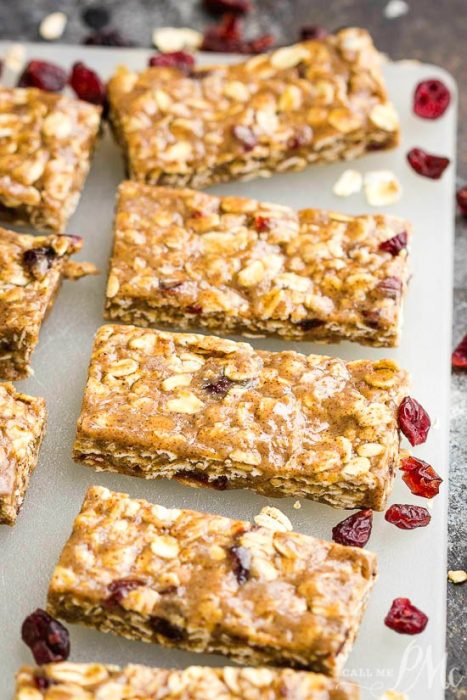 These No Bake Almond Butter Protein Bars are ultra chewy, packed with nutritious ingredients, and ready in a snap! Guaranteed to satisfy their cravings with a tasty mix of almond butter, oats, honey, and cranberries.