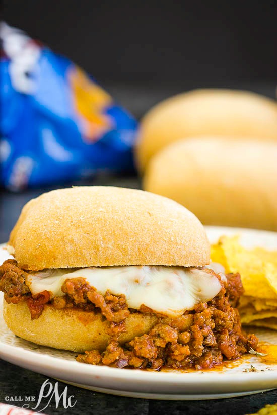 Sloppy Sandwiches with cheese
