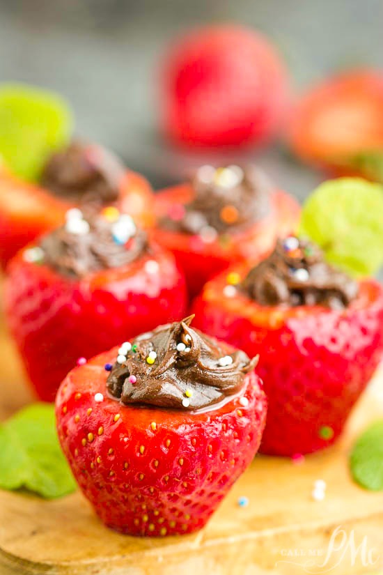 Tasty Chocolate Stuffed Strawberries  