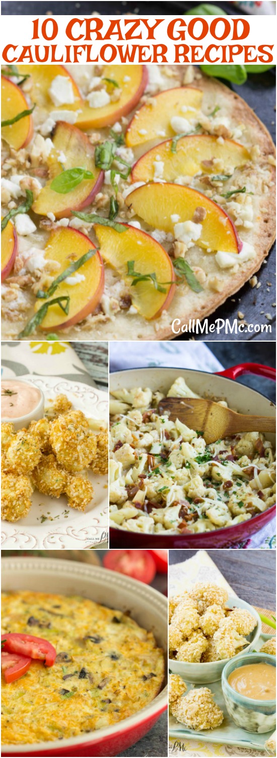 10 Cauliflower Recipes that Will Fill you Up but Not Out. Cauliflower is trending now. It's showing up in everything from soups, rice, to pizza crusts and more. 10 Cauliflower Recipes that will fill you up and not out