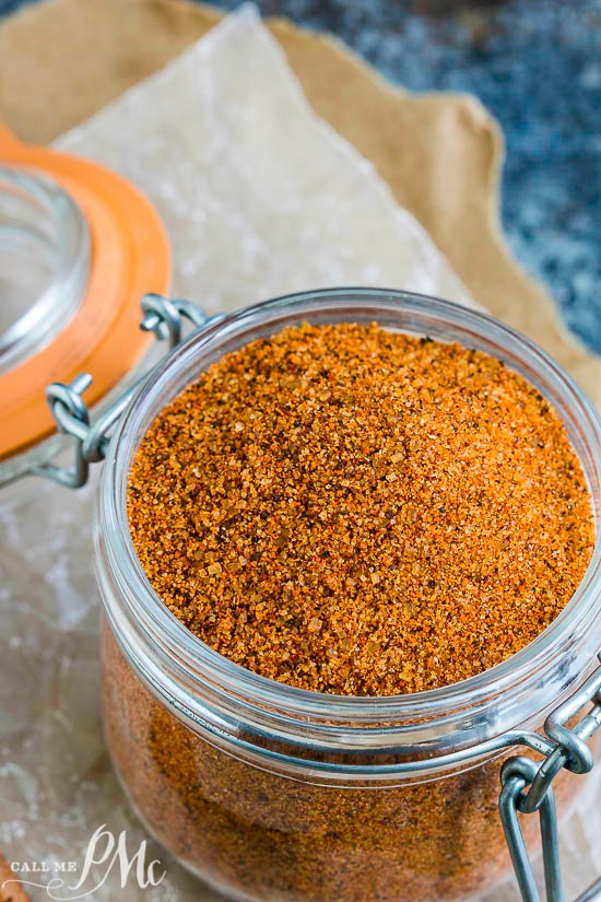 Homemade Barbecue Seasoning Rub Recipe is so simple to make. This is a savory all-purpose seasoning blend made with spices already in your cupboard! homemade barbecue seasoning rub recipe