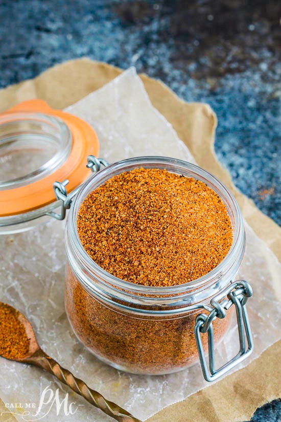 Homemade Barbecue Seasoning Rub Recipe is so simple to make. This is a savory all-purpose seasoning blend made with spices already in your cupboard! homemade barbecue seasoning rub recipe