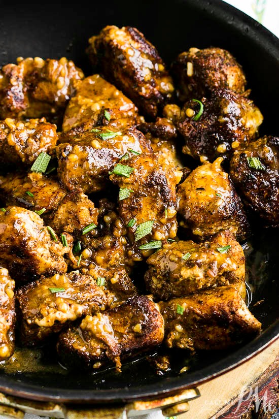 Stove Top Cajun Butter Chicken Bites are easy to prep, ready in minutes, and have a bold buttery garlic flavor. #recipe #chicken #stovetop Stove Top Cajun Butter Chicken Bites